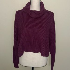 Hollister purple turtleneck sweater size XS